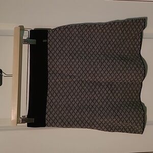 Neve geometric merino wool skirt